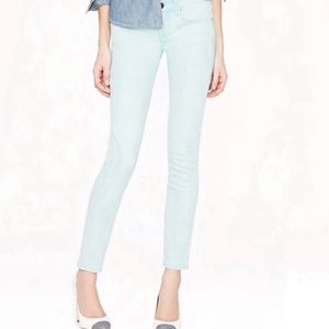 J. Crew Blue Toothpick Skinny Ankle Jeans Size 25